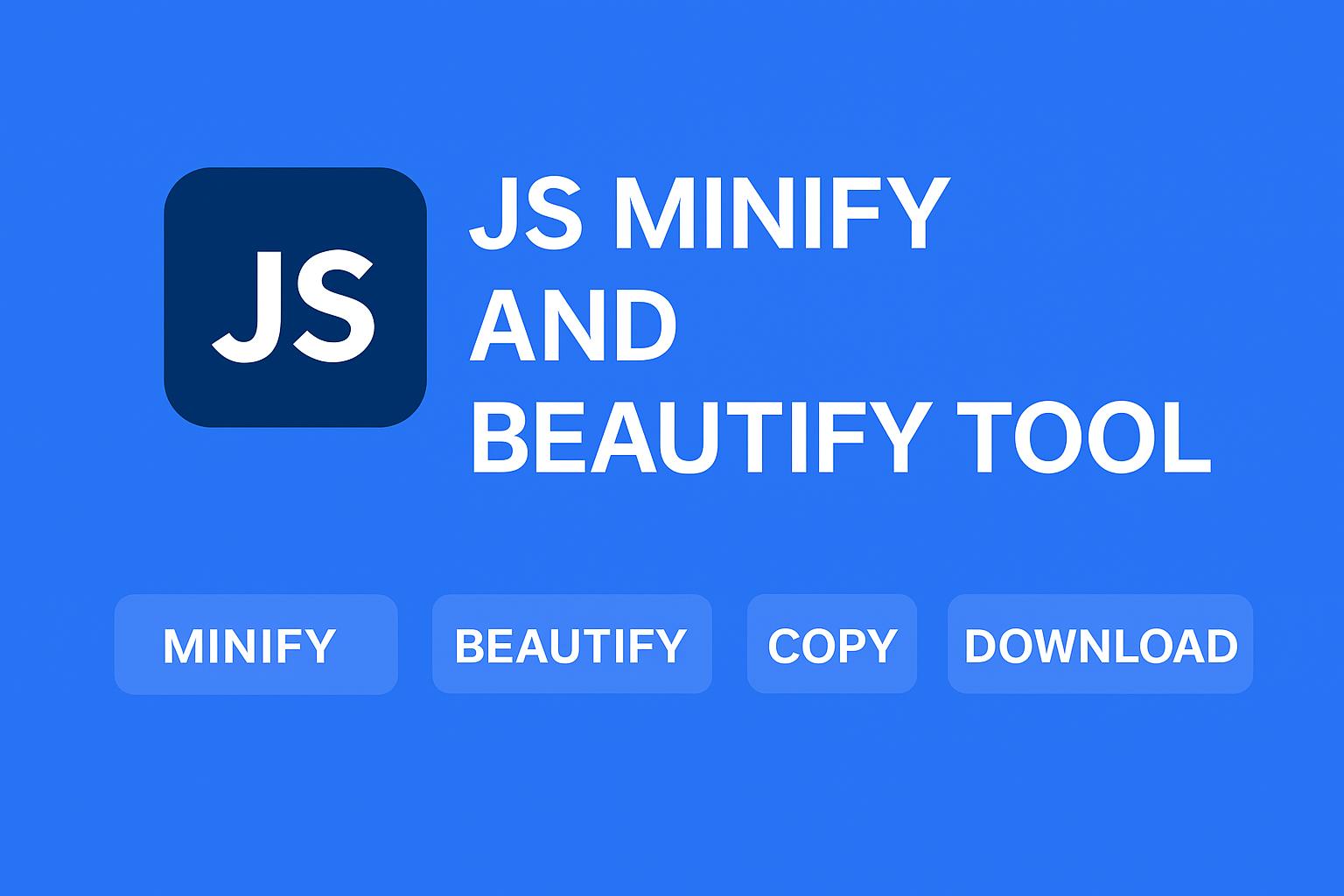 js minify js beautify